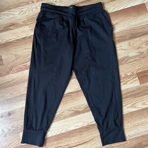 The North Face Black Sweatpants with Elastic Cuffs and Drawstring